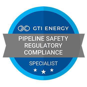 GTI Energy Training Achievement Badges Pipeline Safety Regulatory Compliance 350px