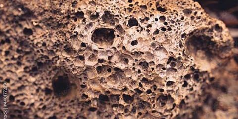 Close-up of Porous Rock